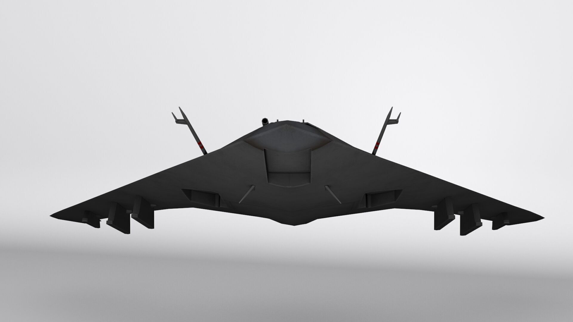 Sukhoi S-70 Low-poly 3D model_5