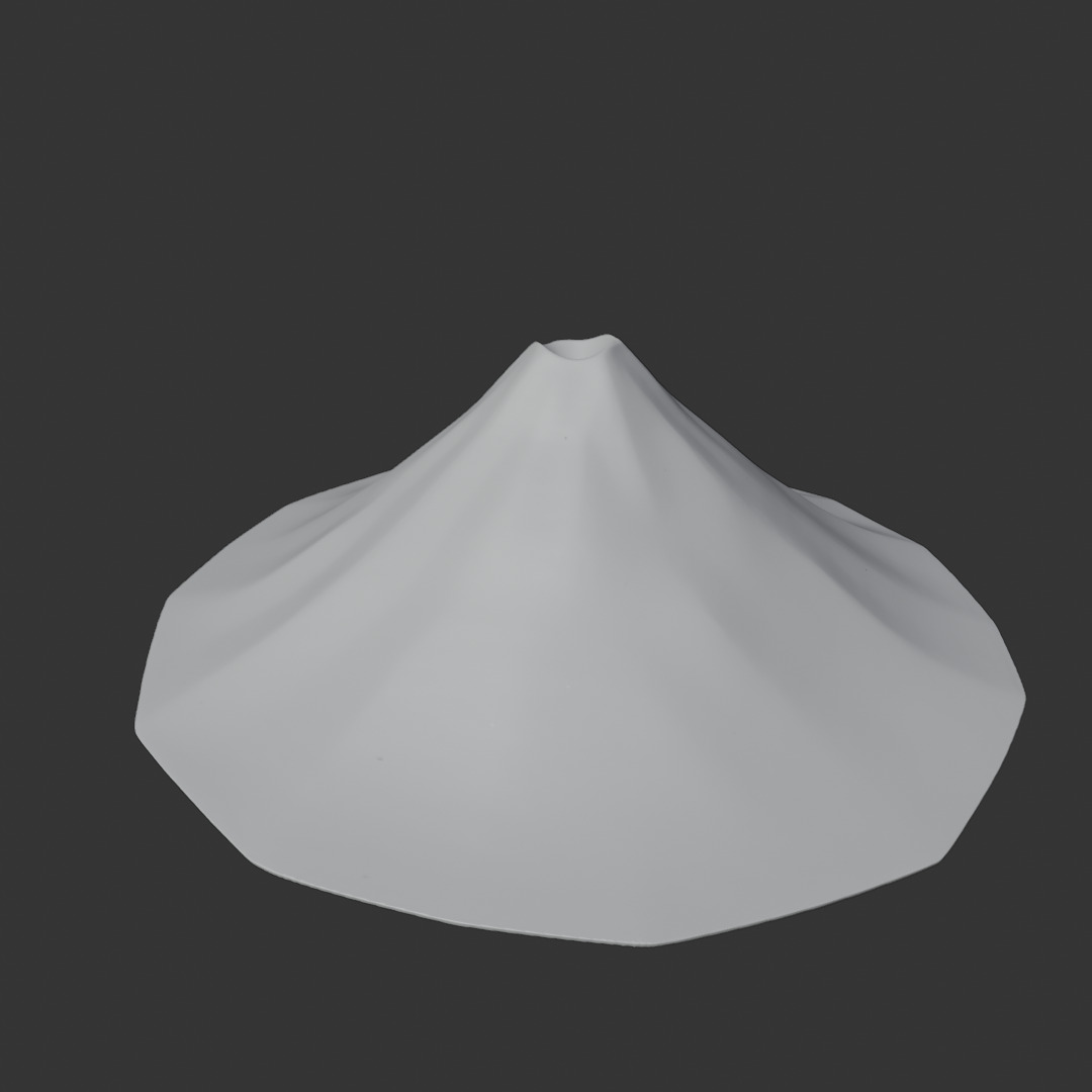 Electric Volcano Mountain Stylized Texture  3D model_3