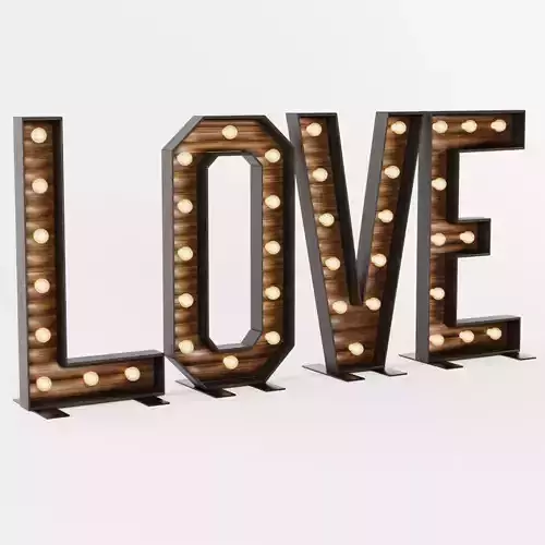 Love Signage for Wedding Venues and Parties