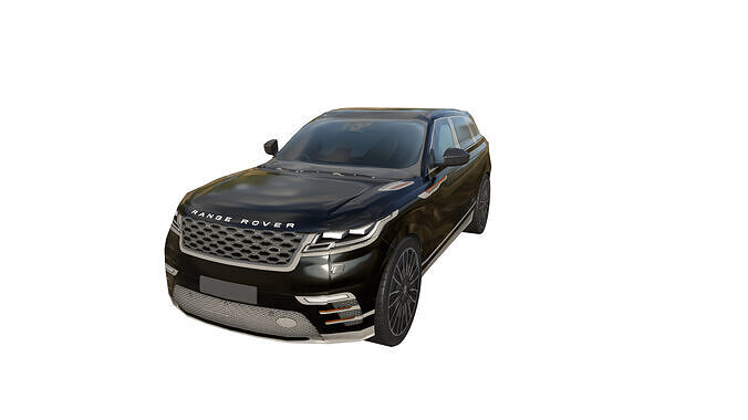Range Rover Evoque 2020 Black Edition  High Quality 3D Model Low-poly 3D model