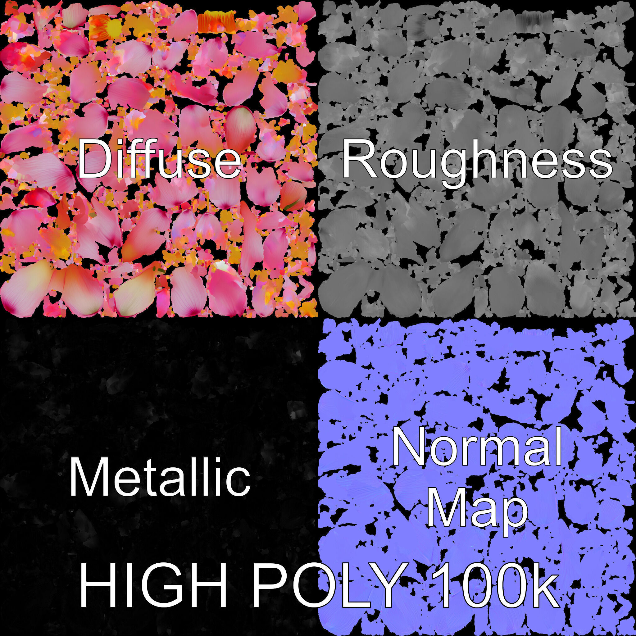 Lotus Flower Model Pack  Detailed Botanical Collection Low-poly 3D model_2