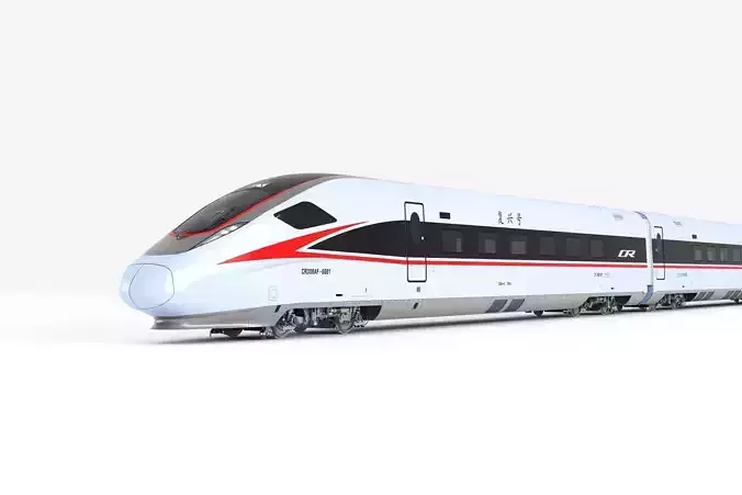 CR300AF High-speed train Model 3D model