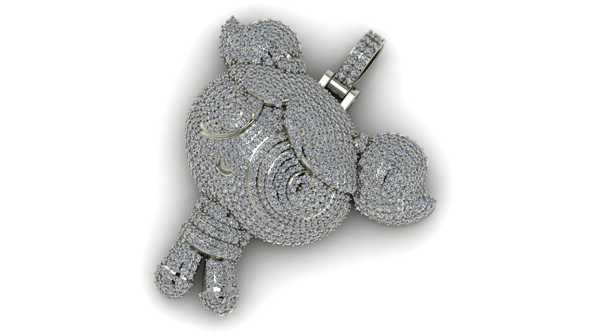 PowerPuff Girl 3 With Diamond Iced Out 2 Inches 3D print model 3D print model_4