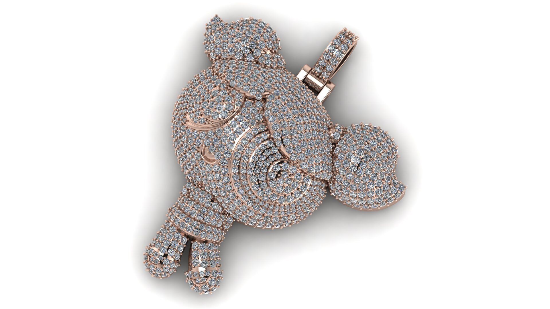 PowerPuff Girl 3 With Diamond Iced Out 2 Inches 3D print model 3D print model_3