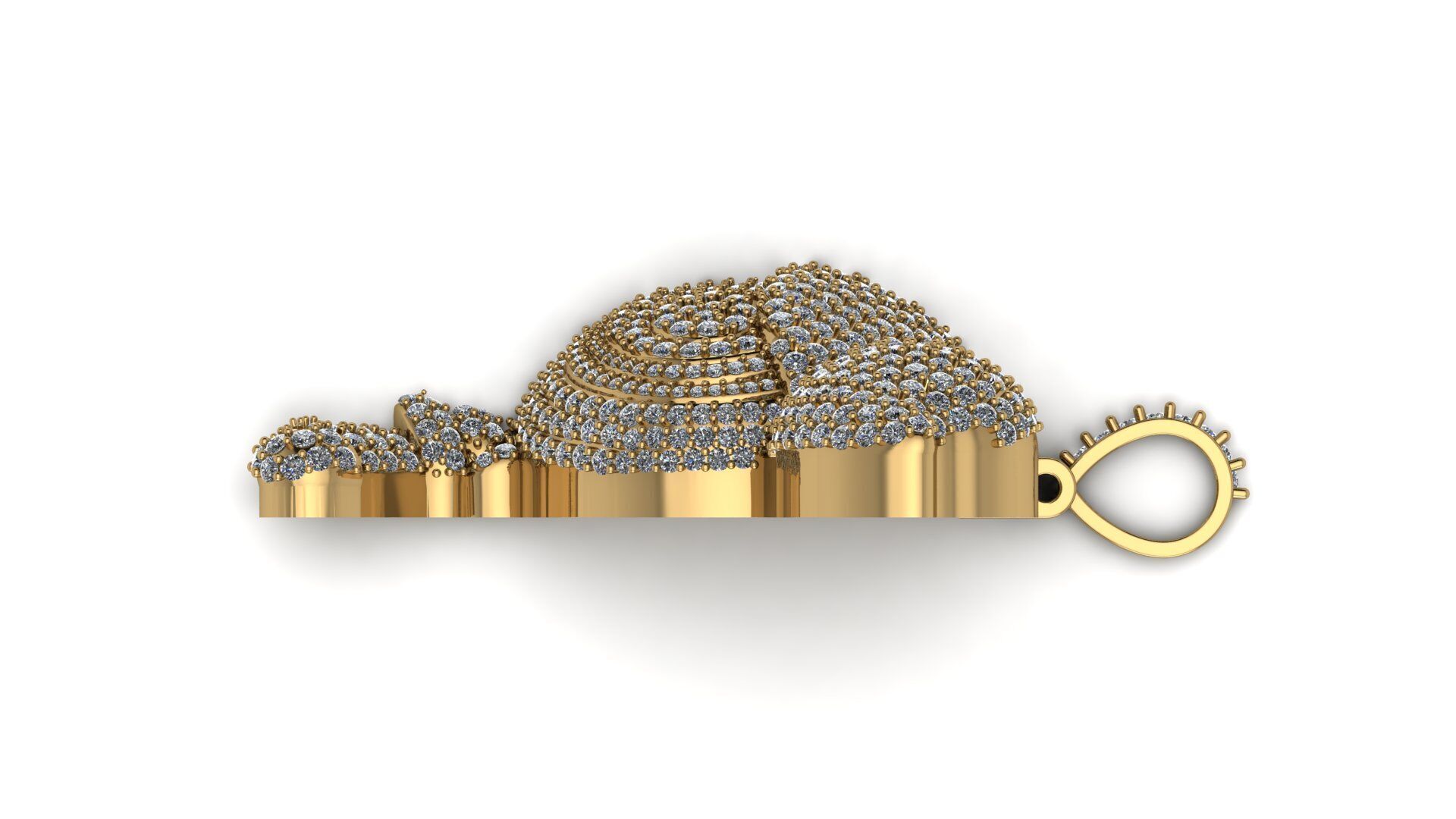 PowerPuff Girl 3 With Diamond Iced Out 2 Inches 3D print model 3D print model_7