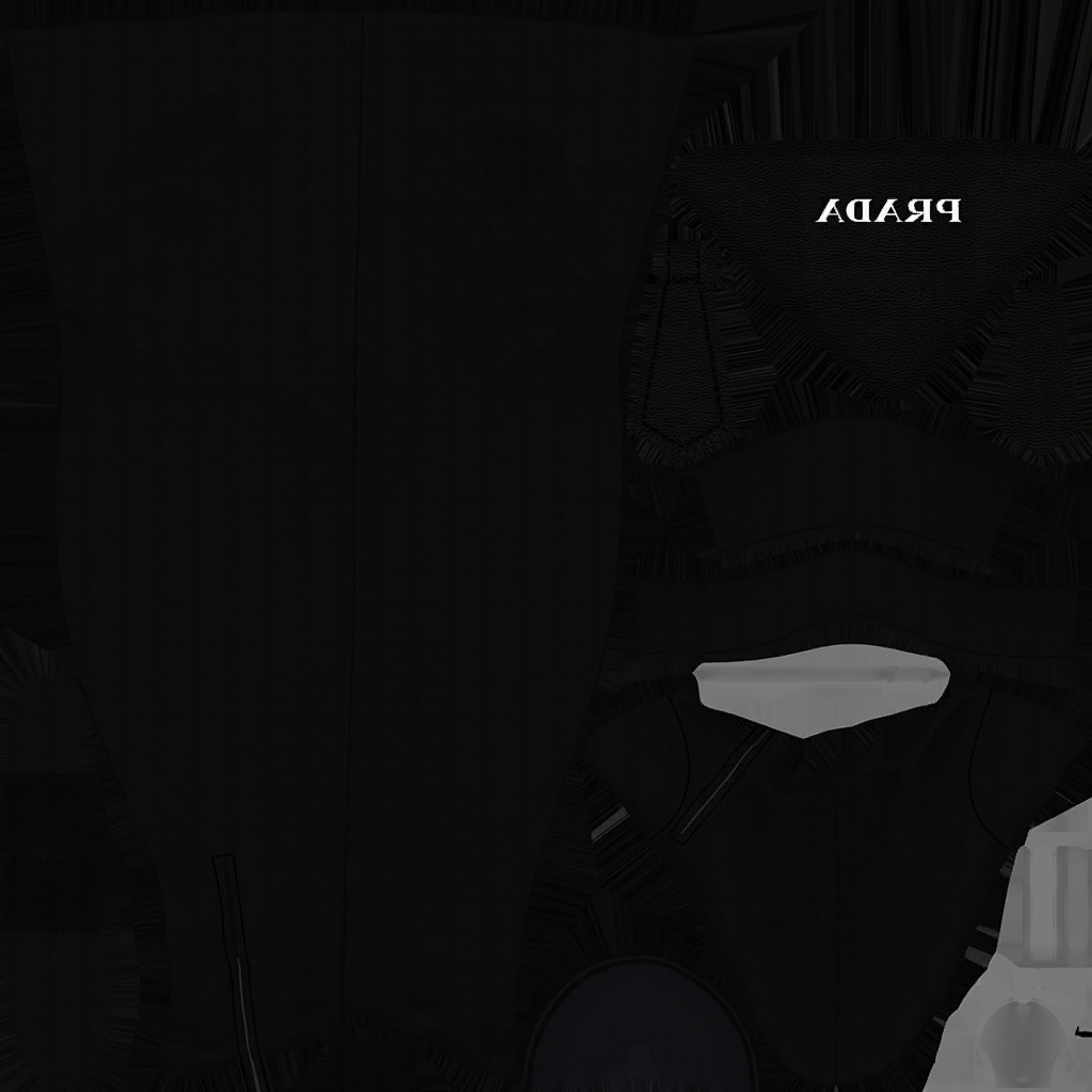 PRADA HIGH LEATHER BOOTS 3D SHOES Low-poly 3D model_15