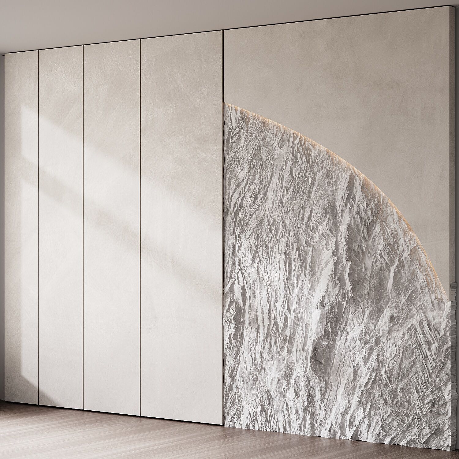 Wall 3D panel 38 3D model_1