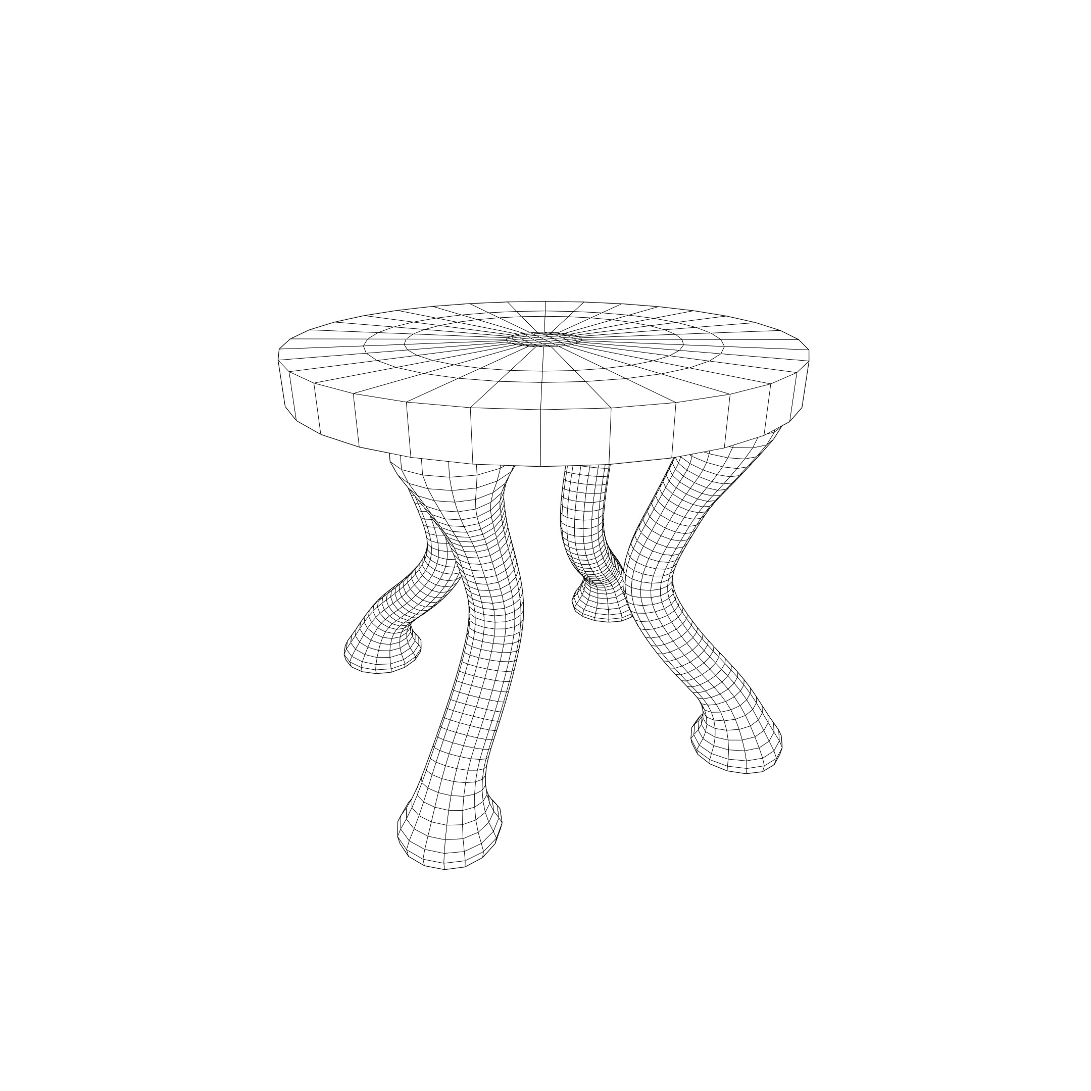 Small Table PBR 3D model_7