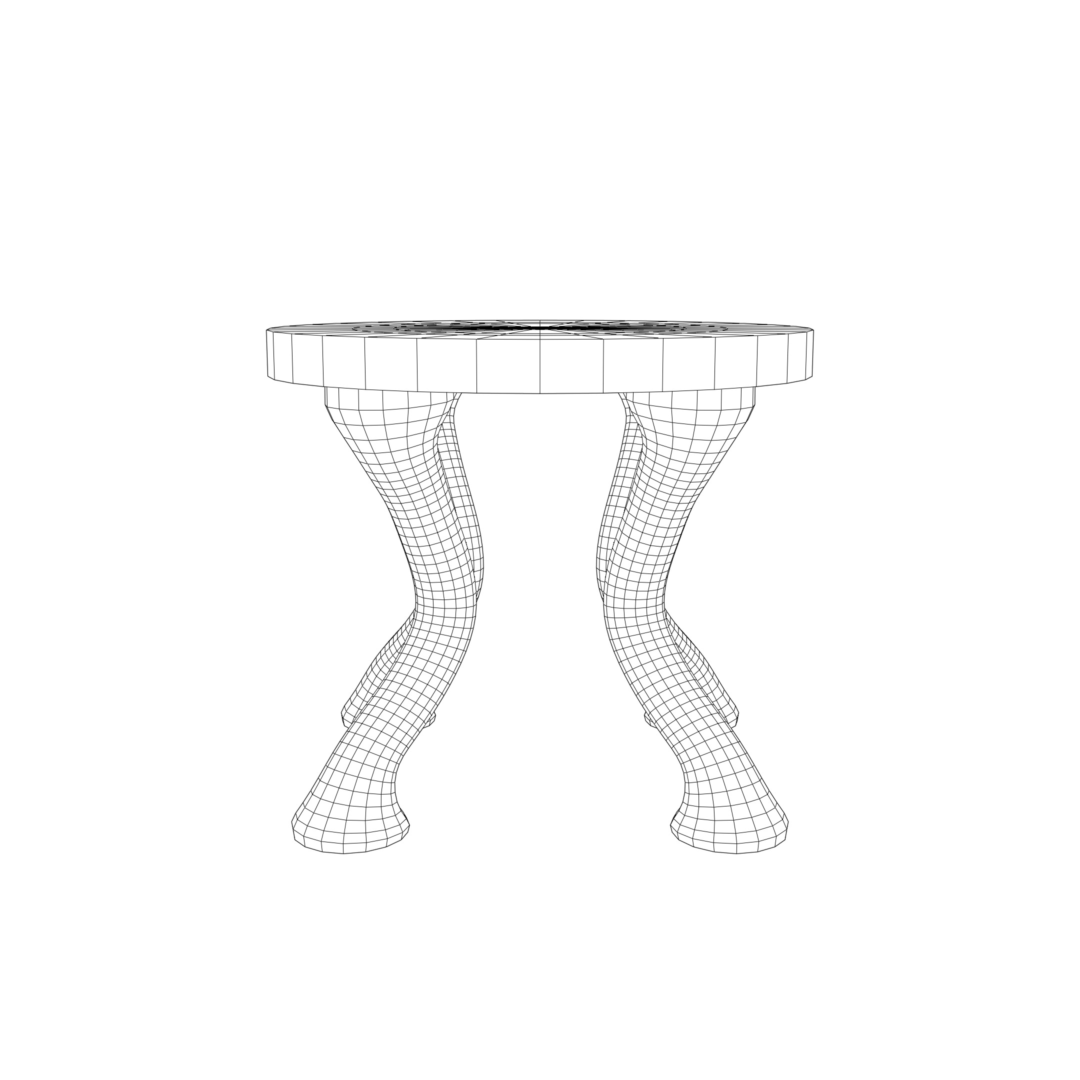 Small Table PBR 3D model_11