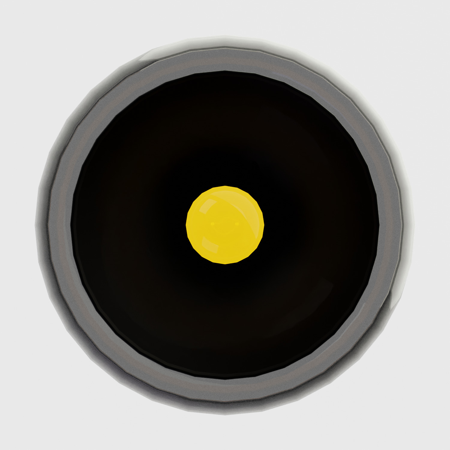 Eliza Torchiere Black 3D model_2