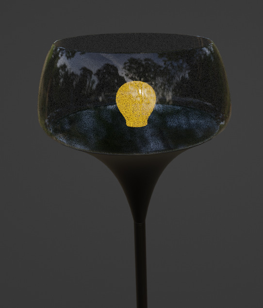 Eliza Torchiere Black 3D model_9