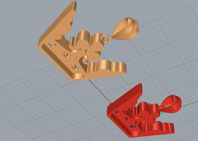 3d printing crown necklace pendant printable 3dmodel 3dm stl  3D print model_6