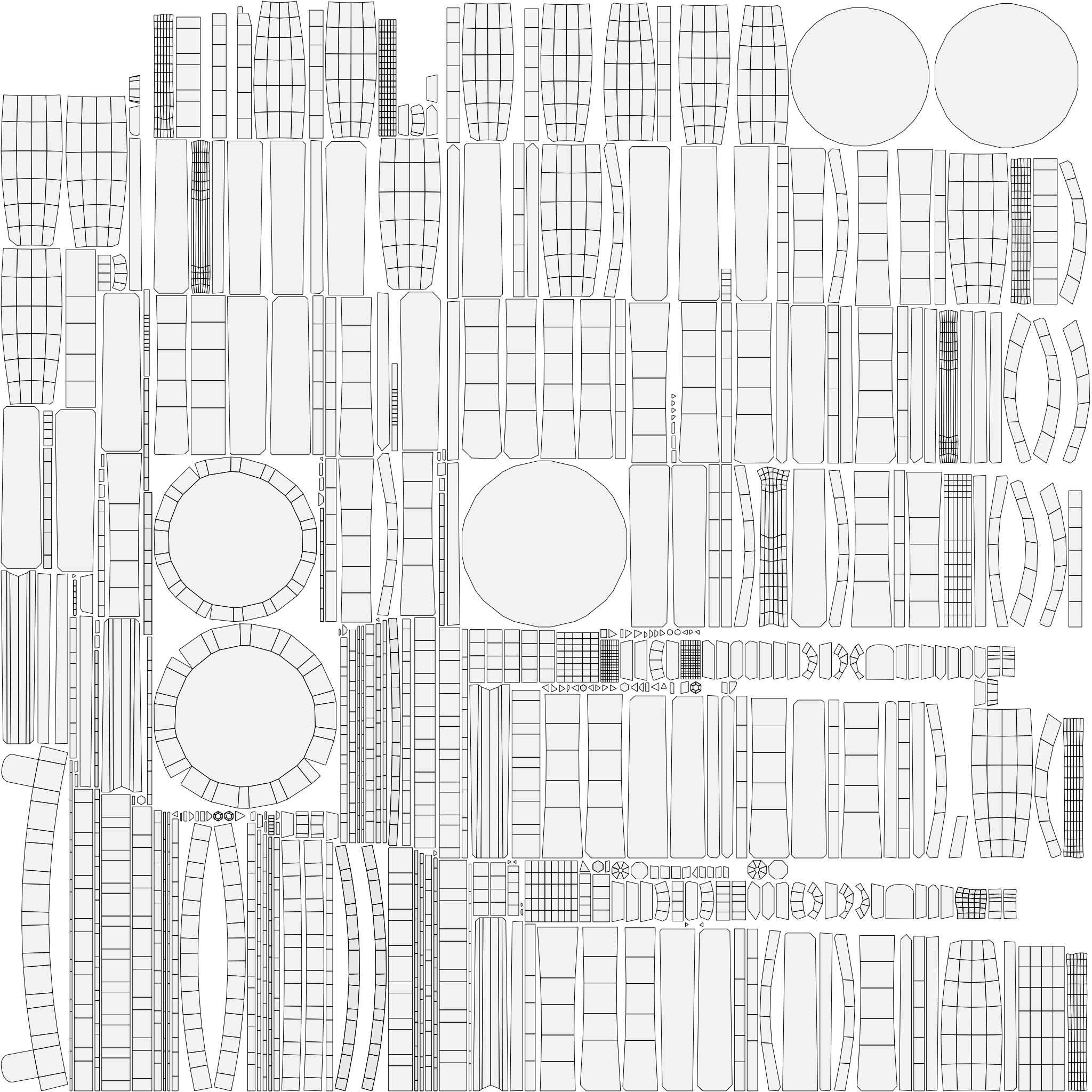 Wooden Buckets Pack Low-poly 3D model_9