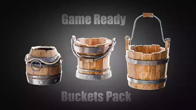 Wooden Buckets Pack