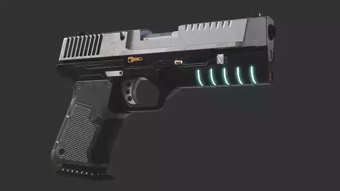 Sci-fi handgun