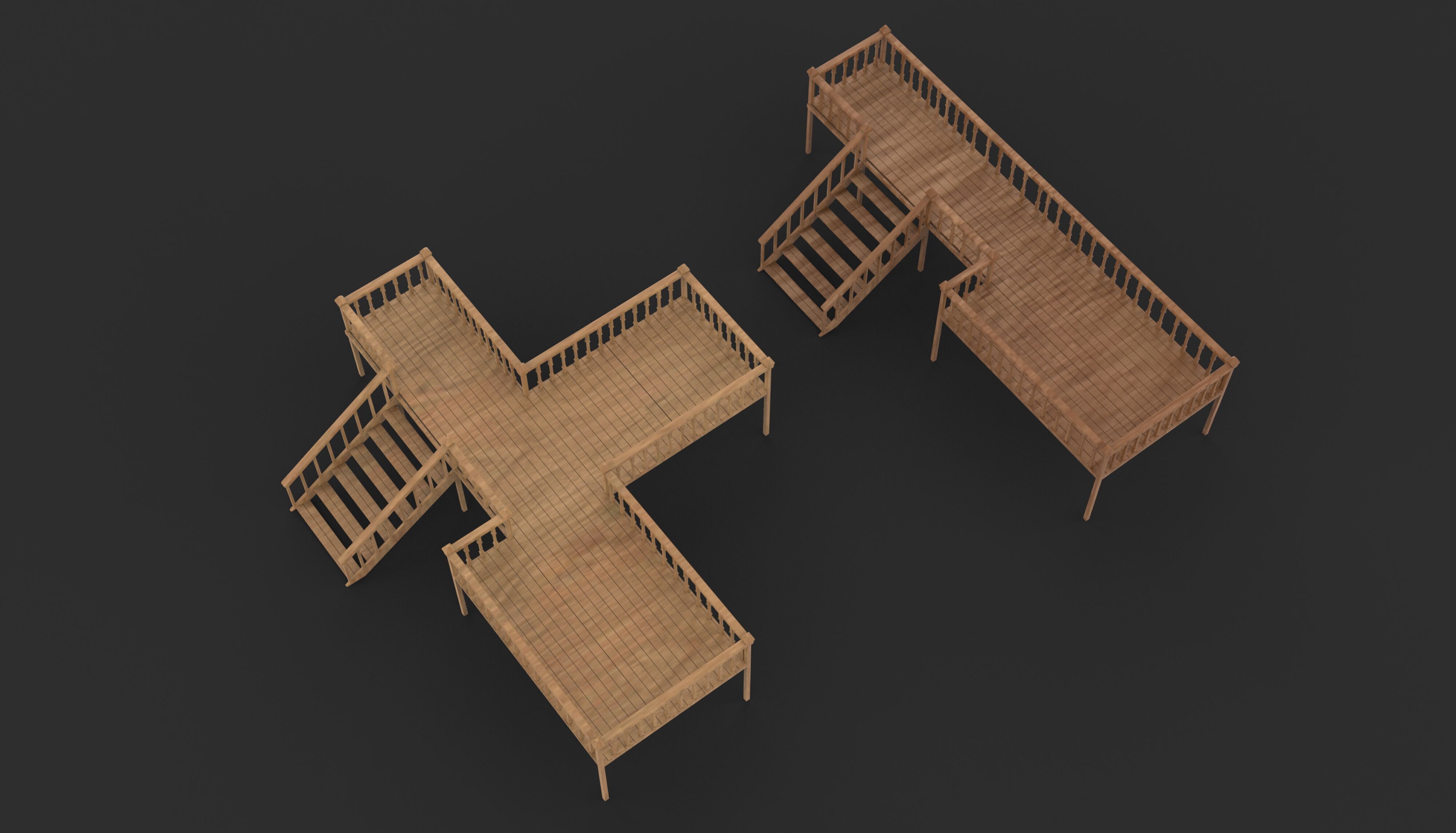 Deck Veranda 3D model_6