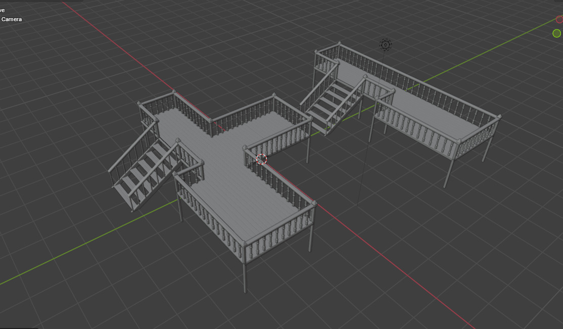 Deck Veranda 3D model_16
