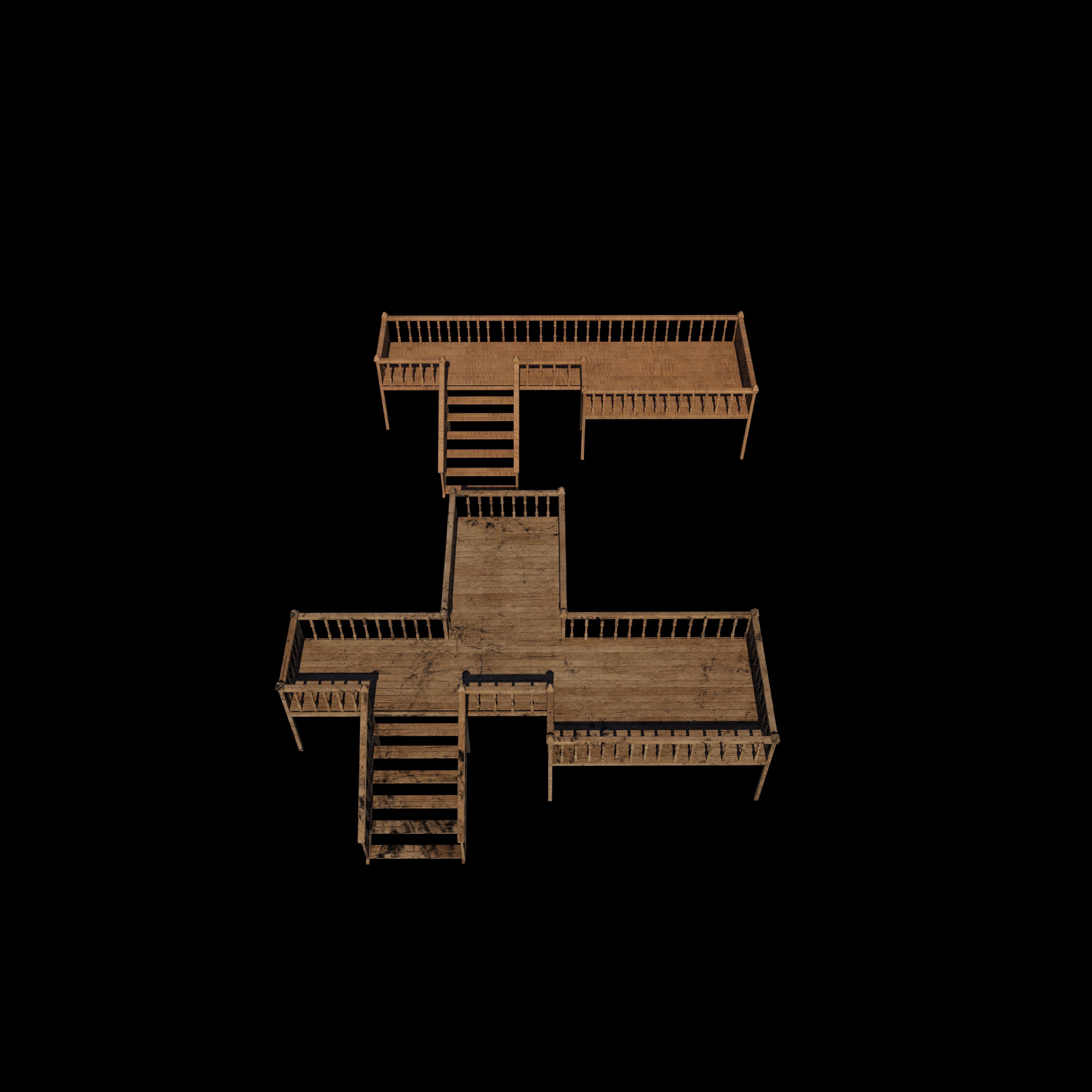 Deck Veranda 3D model_4