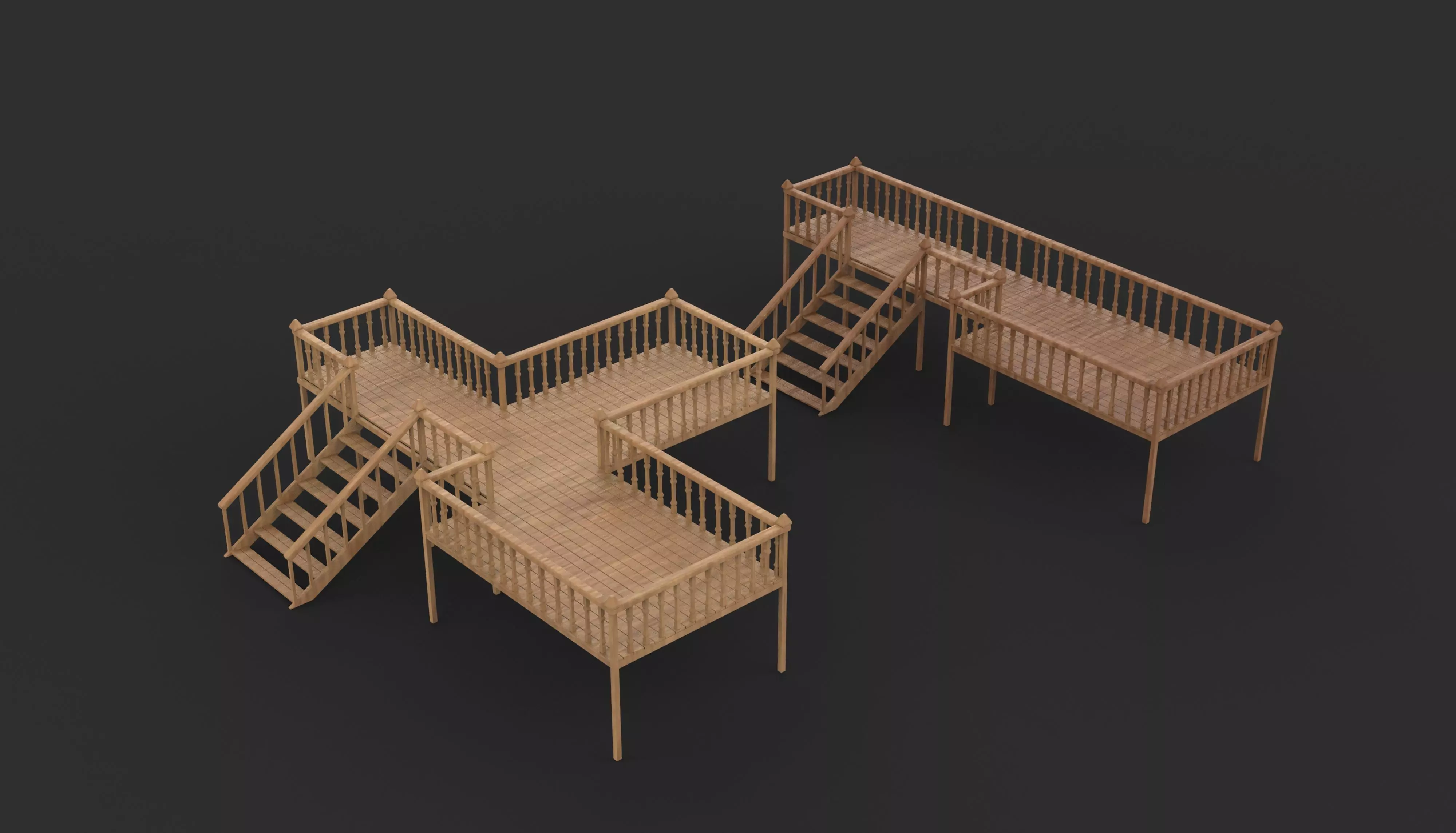 Deck Veranda 3D model_0