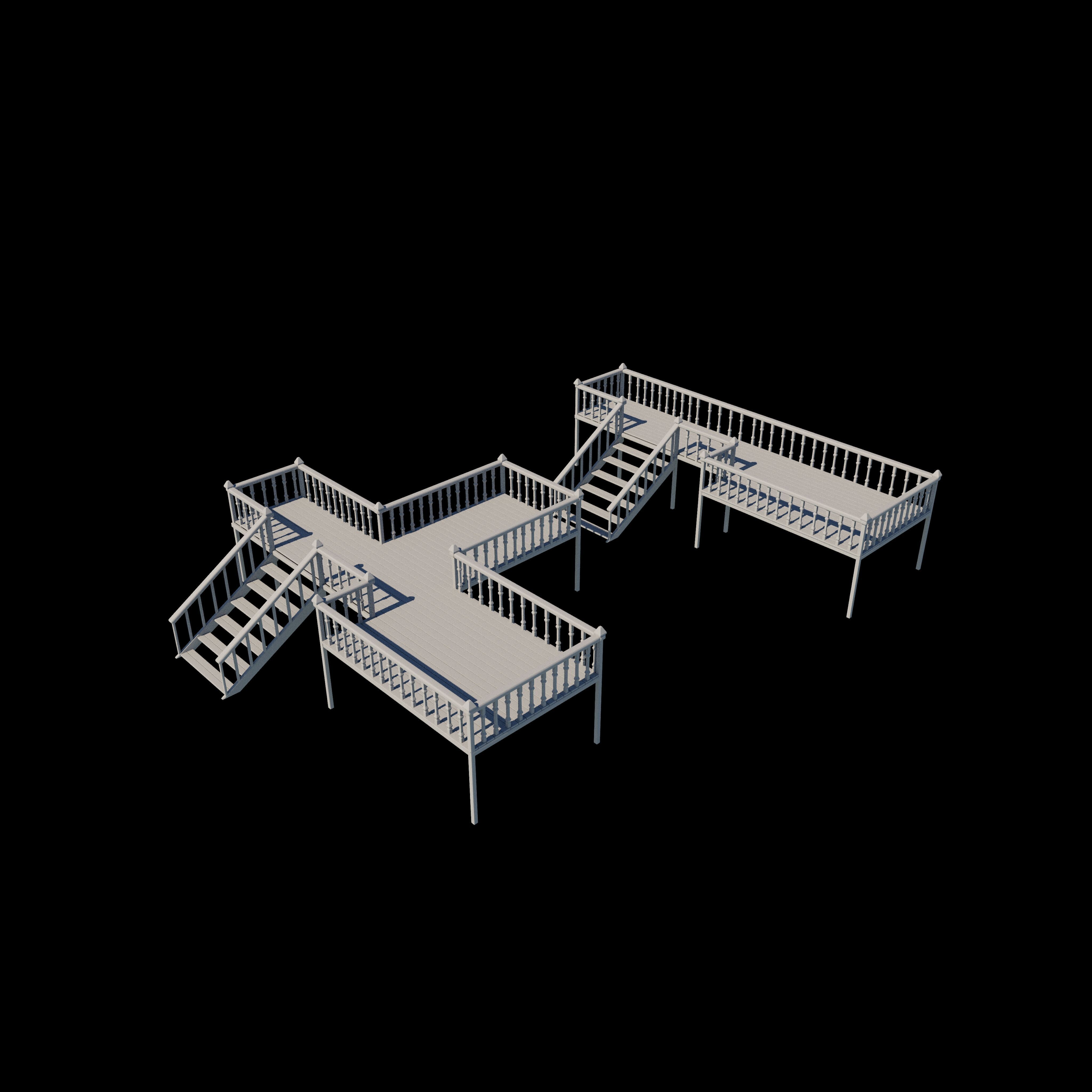 Deck Veranda 3D model_5