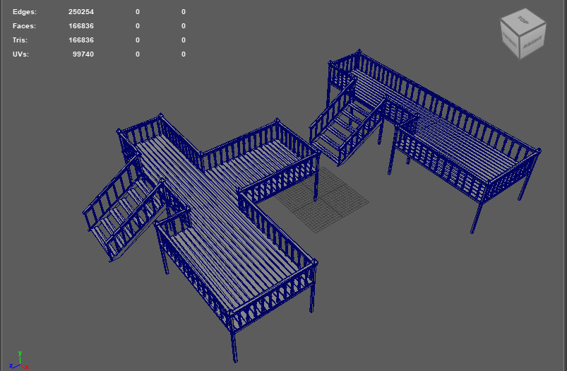Deck Veranda 3D model_15