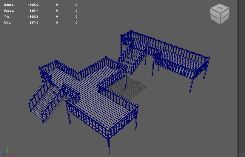 Deck Veranda 3D model_14