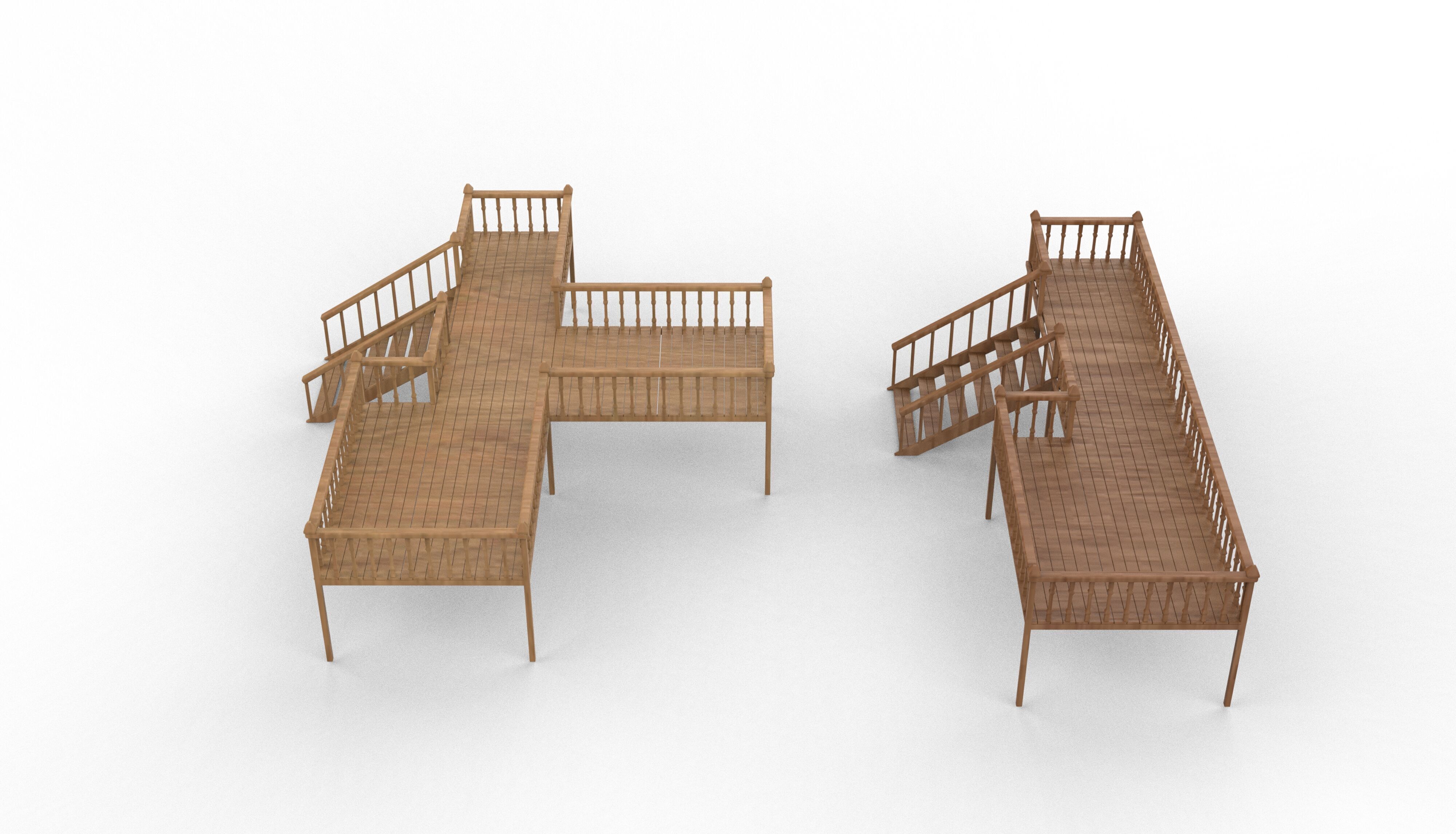 Deck Veranda 3D model_10