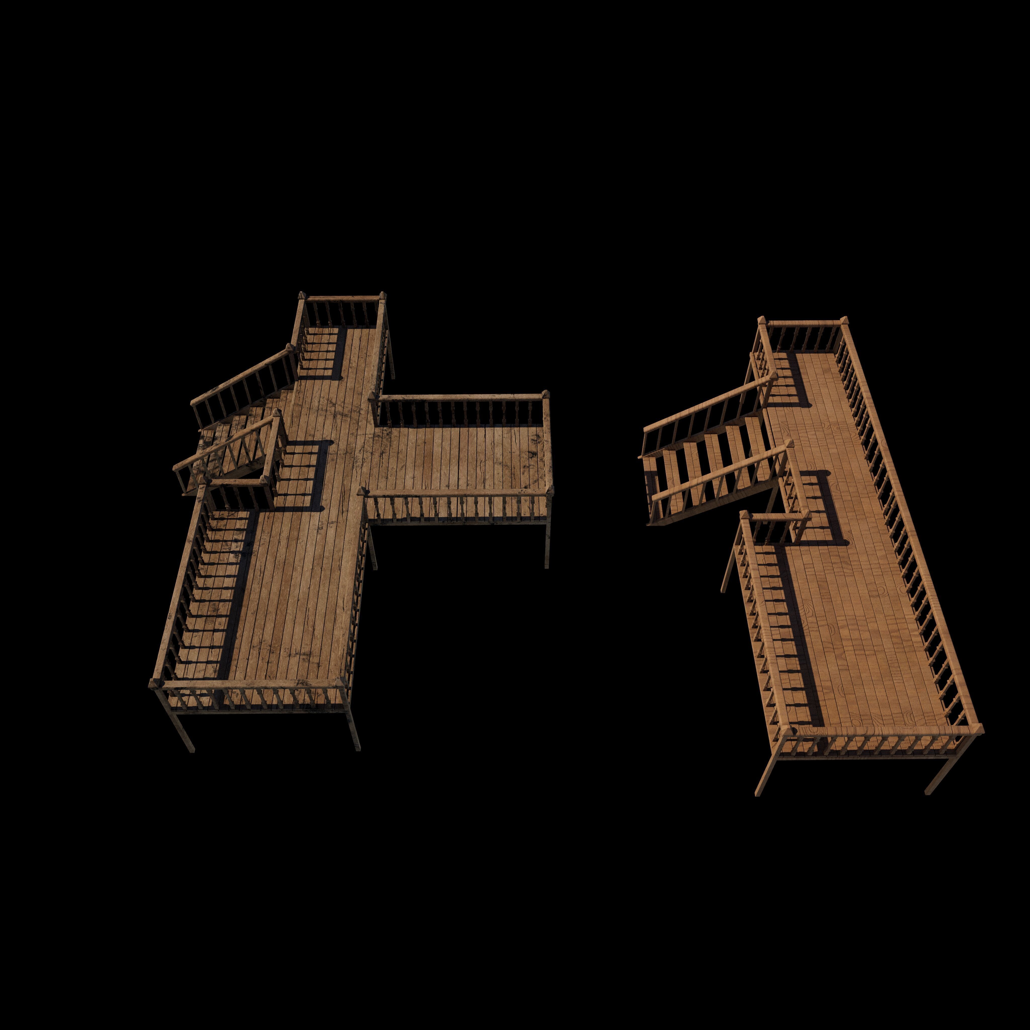 Deck Veranda 3D model_9