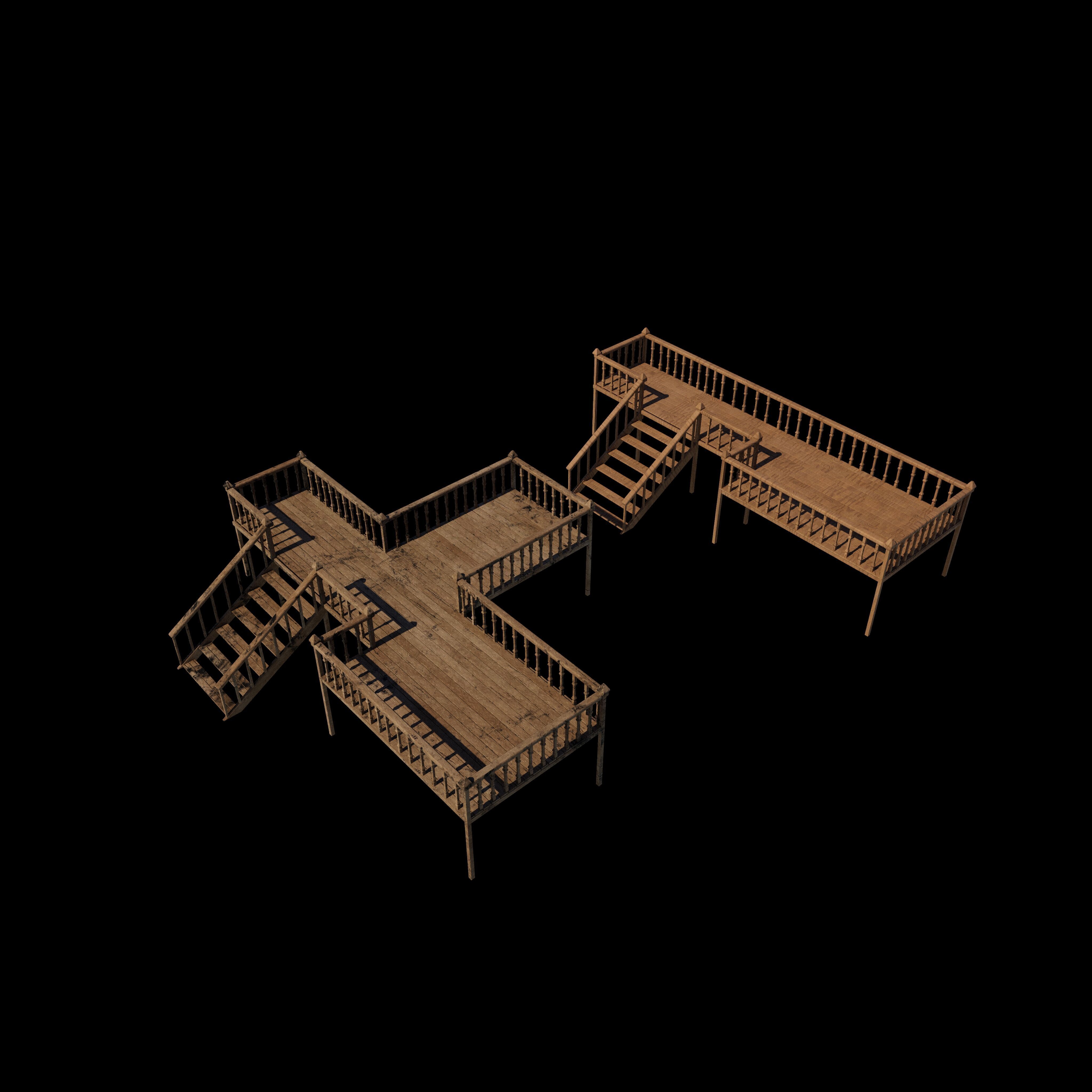 Deck Veranda 3D model_2