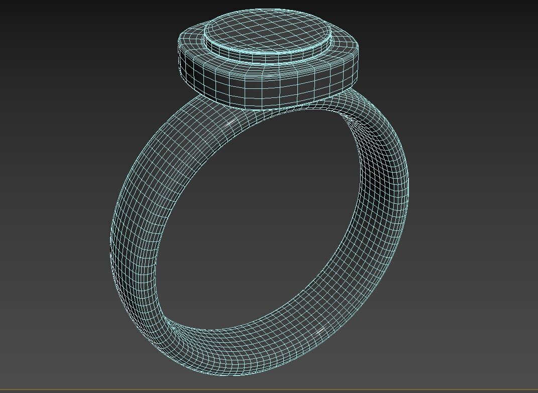 Dracula ring Low-poly 3D model_7