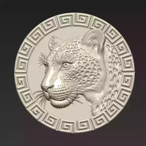 Leopard Head Pendant A35