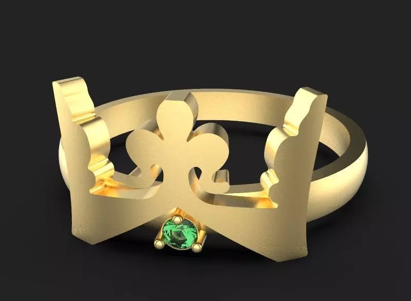 3d printing crown ring printable 3dmodel 3dm stl 3D print model