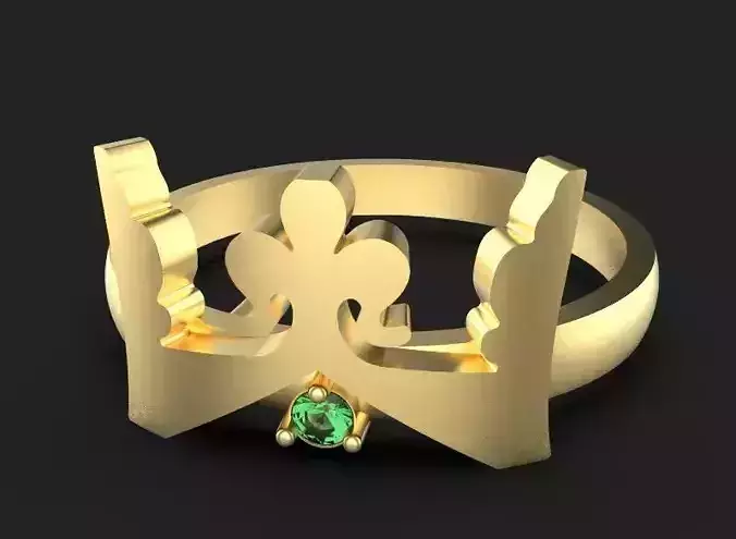  3d printing crown ring printable 3dmodel 3dm stl