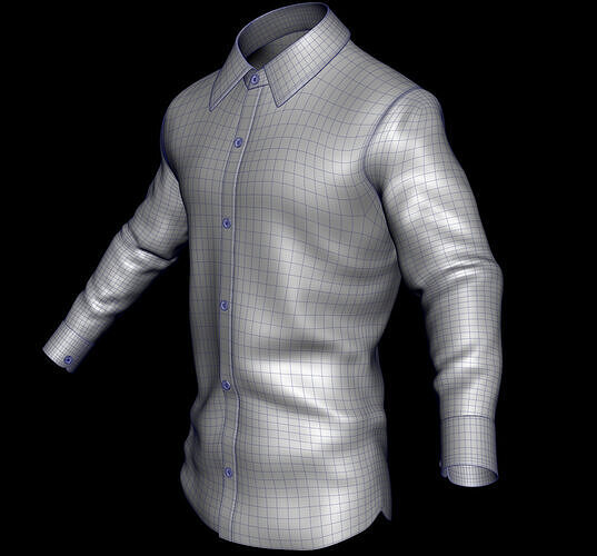 Shirt Low-poly 3D model