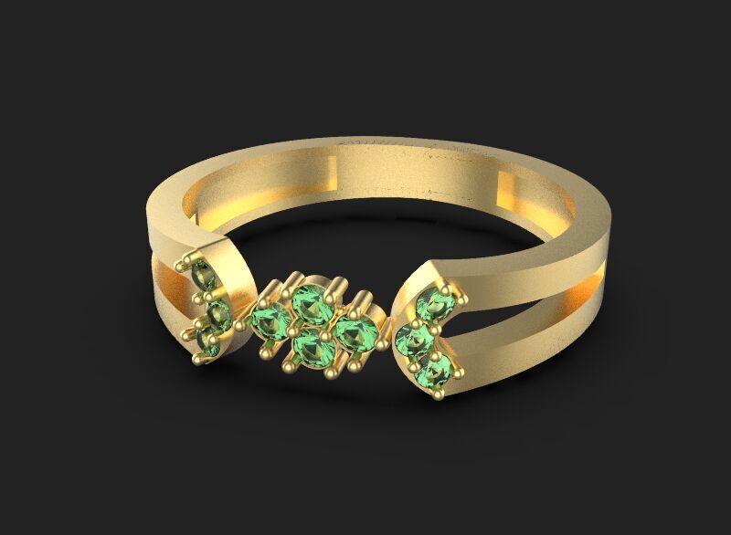Beautiful ring Ready for 3d printing 3dm stl 3D print model 3D print model_11