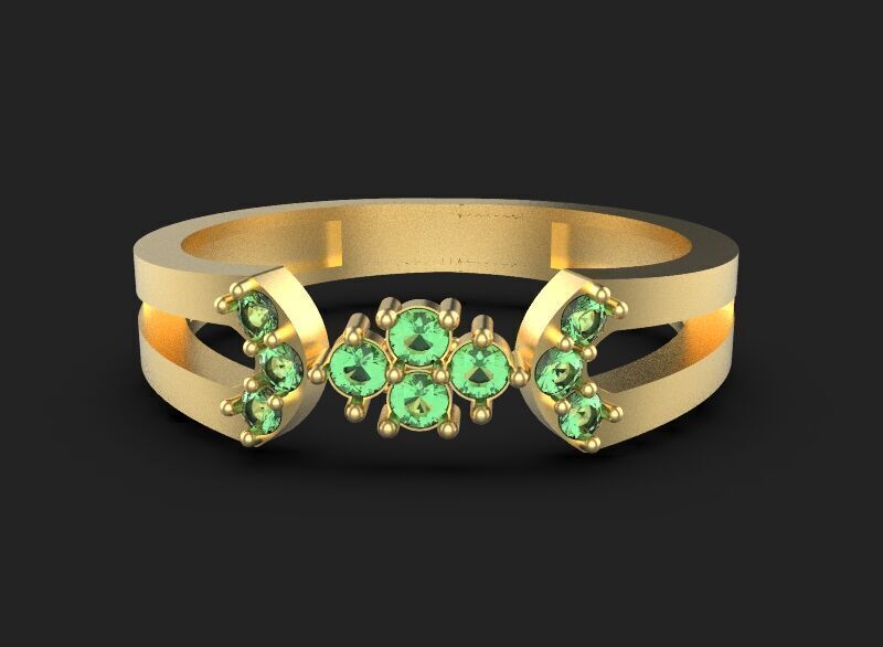 Beautiful ring Ready for 3d printing 3dm stl 3D print model 3D print model_36