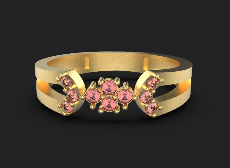 Beautiful ring Ready for 3d printing 3dm stl 3D print model 3D print model_2