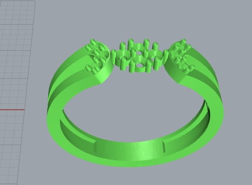 Beautiful ring Ready for 3d printing 3dm stl 3D print model 3D print model_7