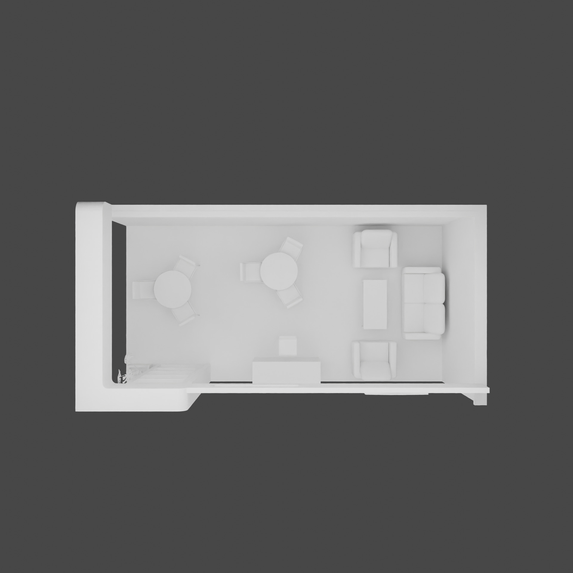 3D Exhibition Booth Low-poly 3D model_1