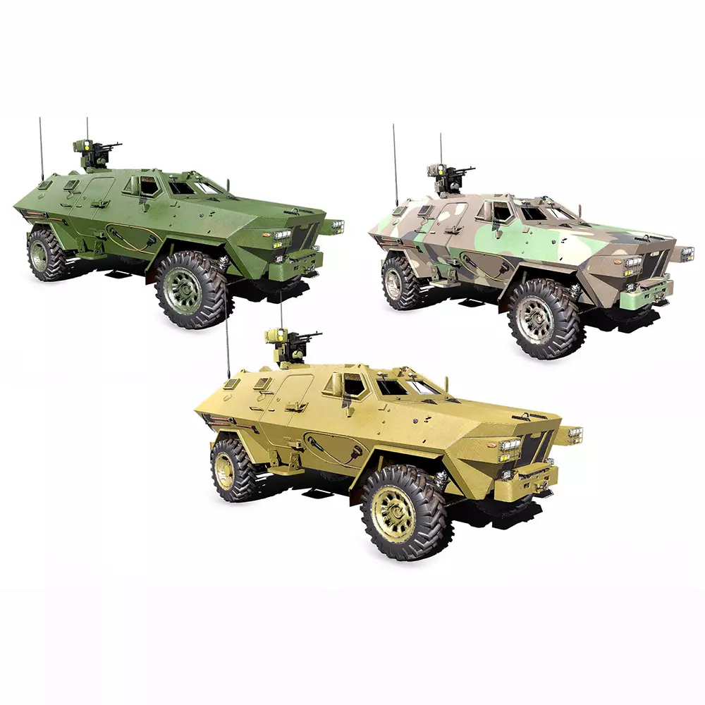 Armored Personnel Carrier APC PBR Low-poly 3D model