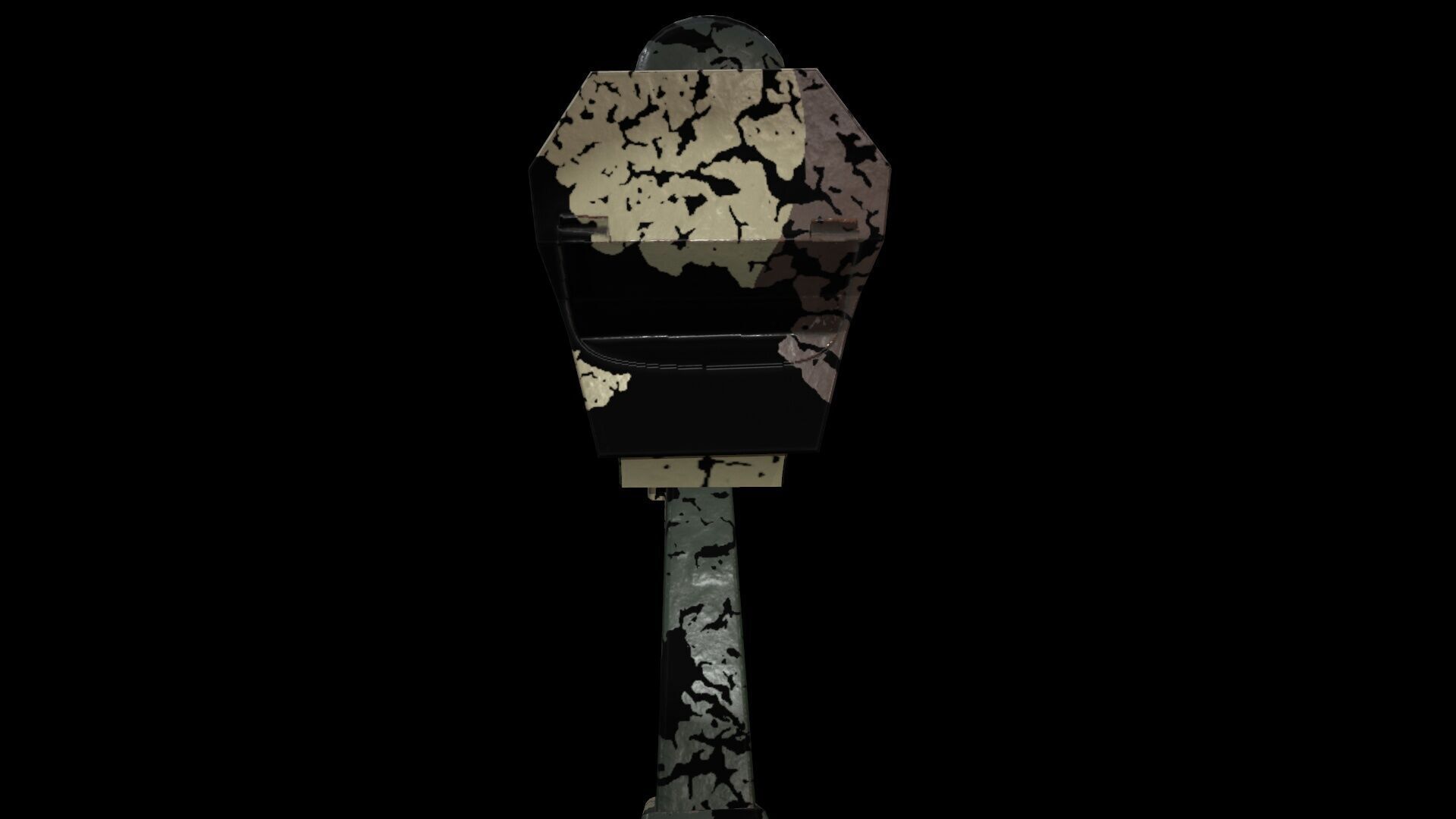 Submachine Gun Low-poly 3D model_14