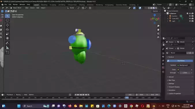Among Us style crewmate 3d character model 