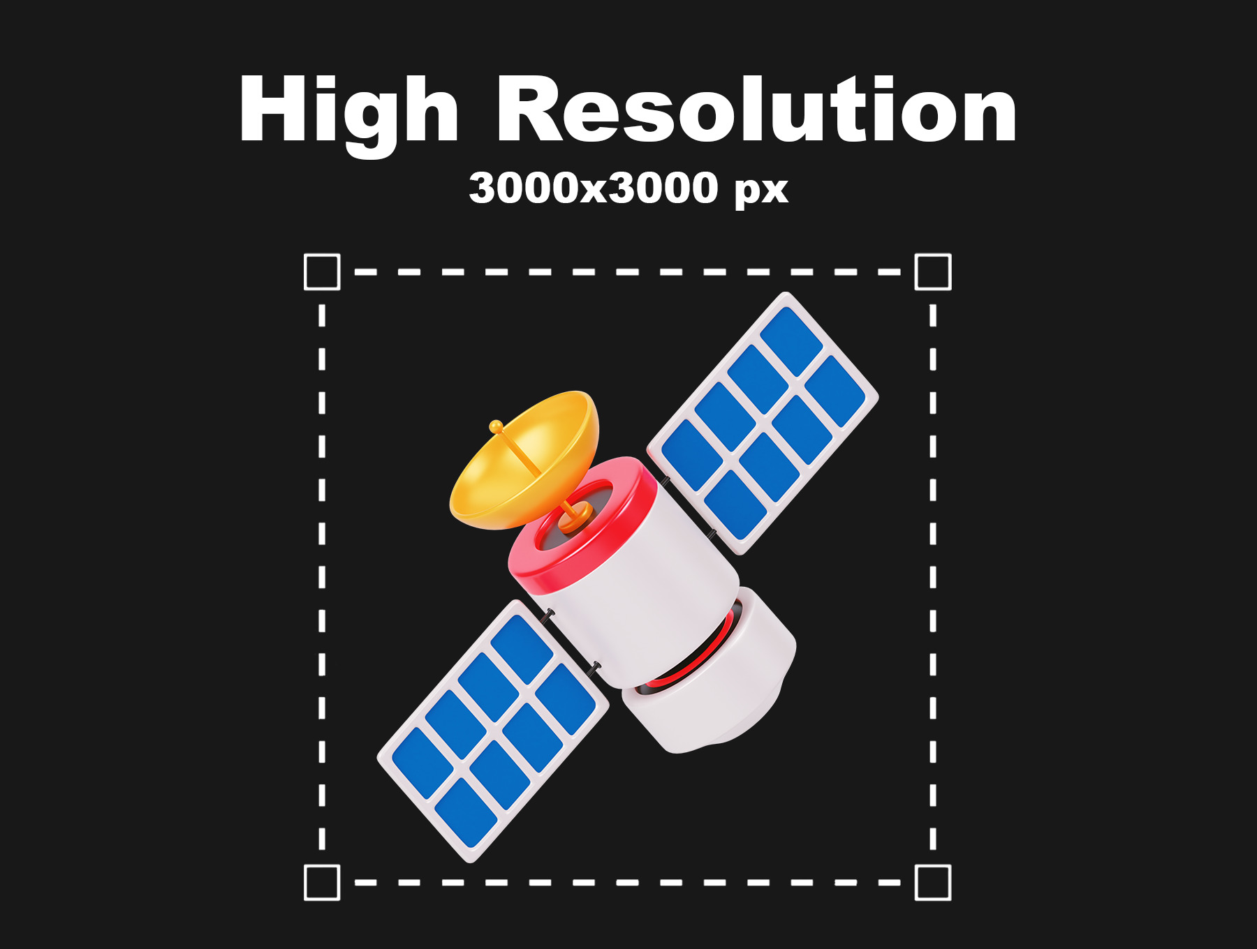 Space 3D Icon Pack Low-poly 3D model_2