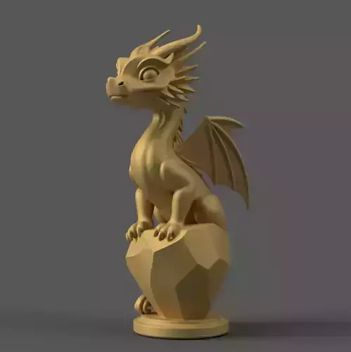 Dragon STL File Unique 3D Print Model for Decor