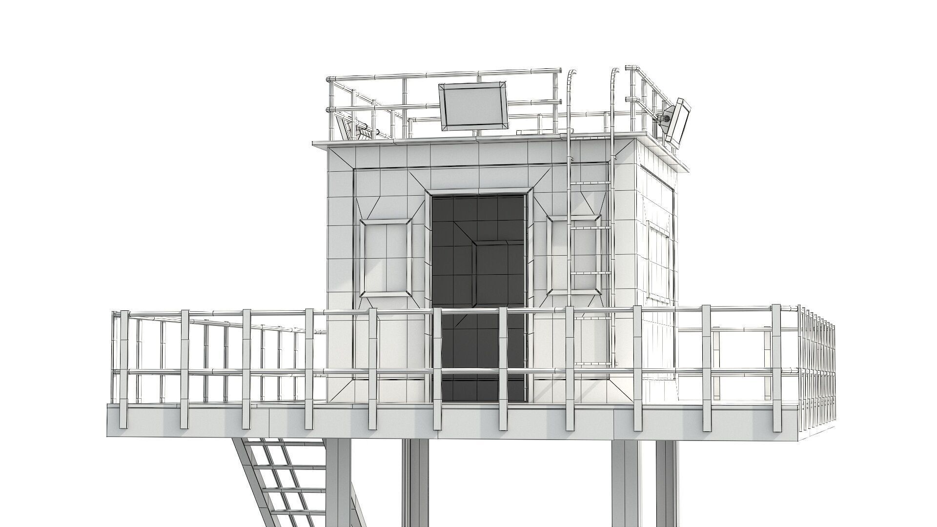 Watchtowers v4 Low-poly 3D model_16