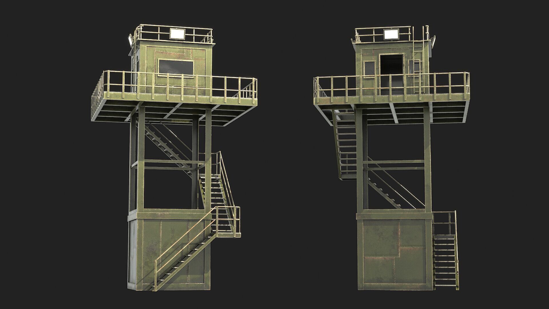 Watchtowers v4 Low-poly 3D model_14