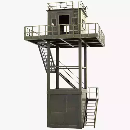 Watchtowers v4 Low-poly 3D model
