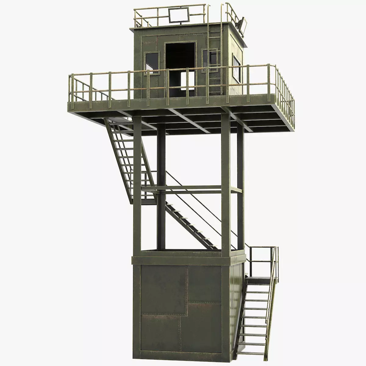 Watchtowers v4 Low-poly 3D model_0