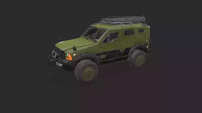 Armored Car Low-poly PBR