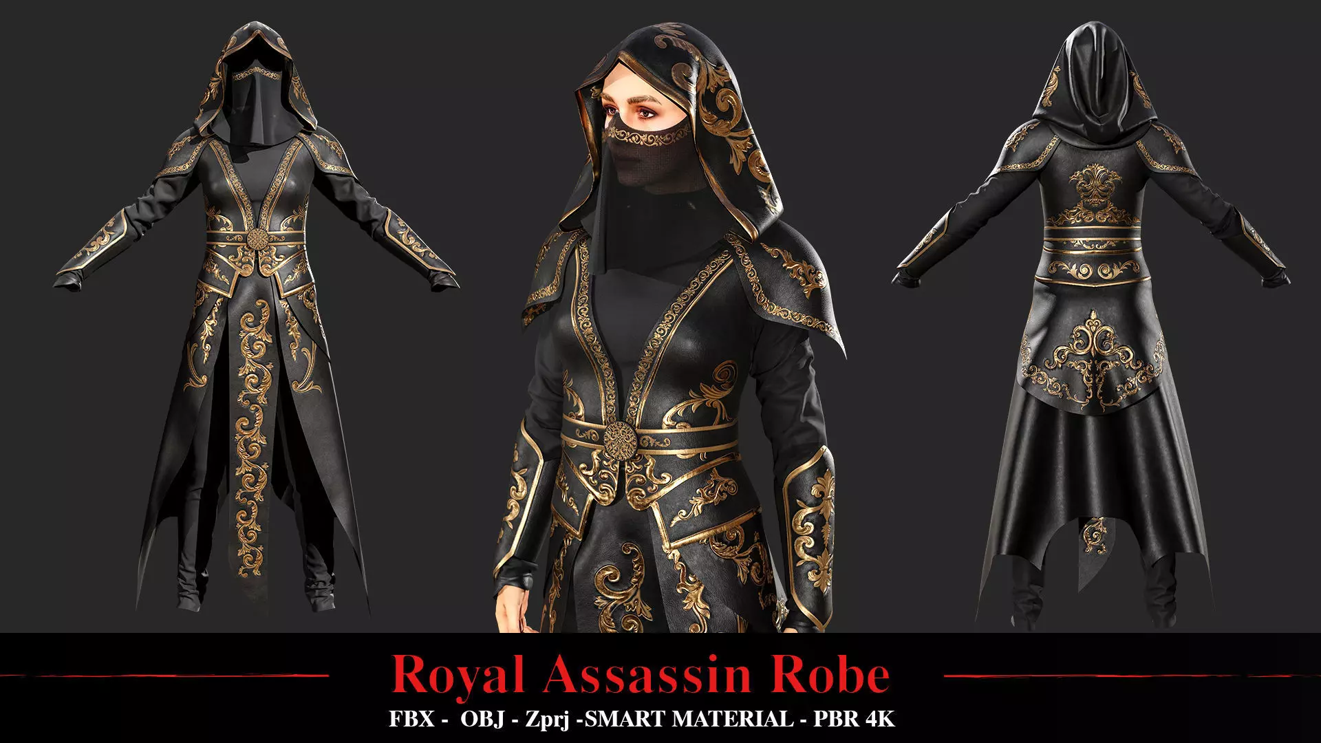 Royal Assassin Robe 3D model